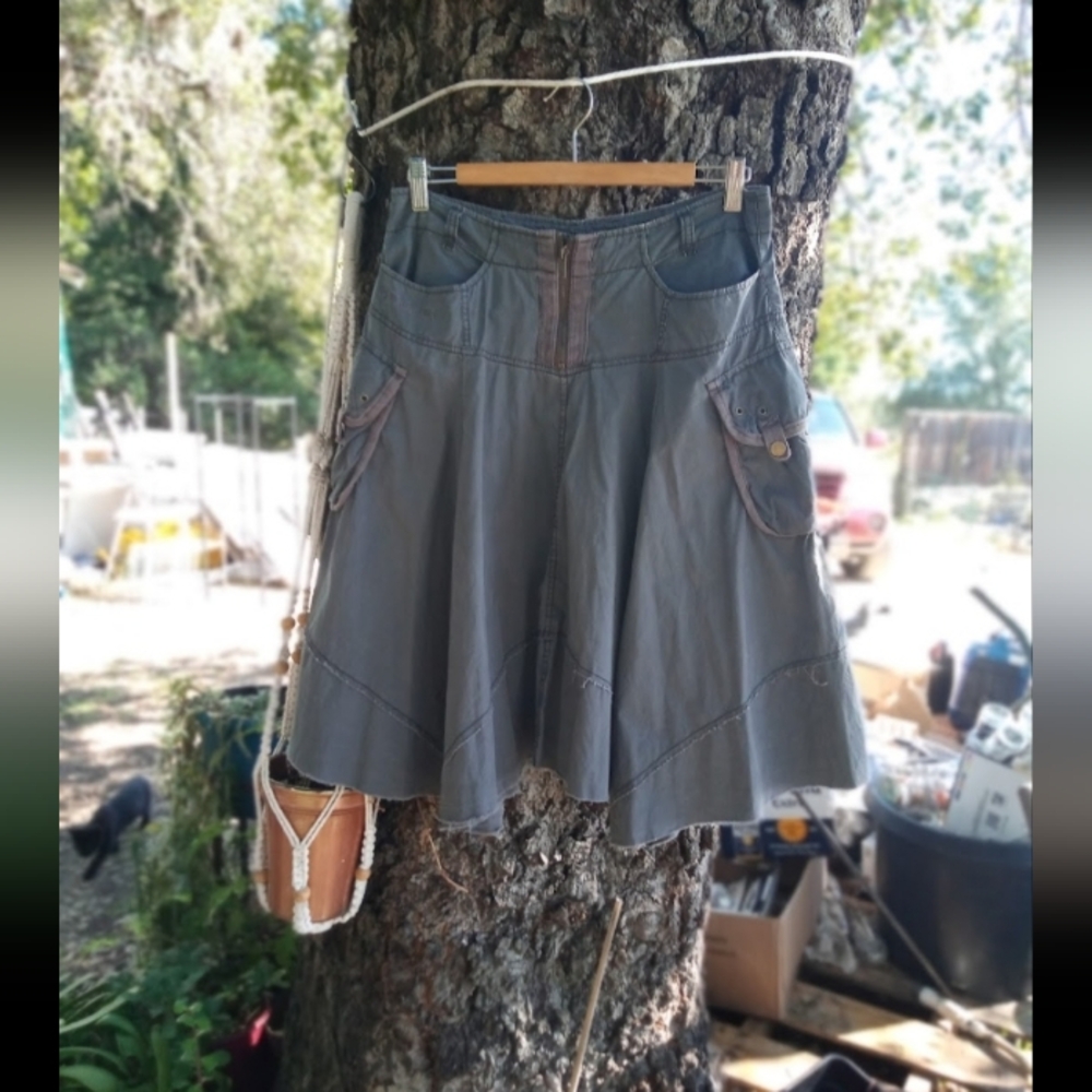 Timing LA Asymmetrical Cargo Skirt